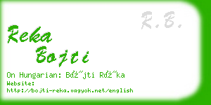 reka bojti business card